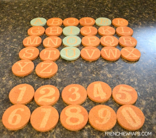 DIY Stencil Letters and Numbers by Frenchie for Hazel and Ruby
