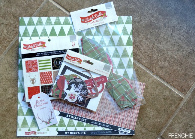Create an easy and inexpensive neighbor gift using #mymindseye #sleighbells and an #ikea frame on seelindsay.com