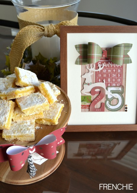 Create an easy and inexpensive neighbor gift using #mymindseye #sleighbells and an #ikea frame on seelindsay.com