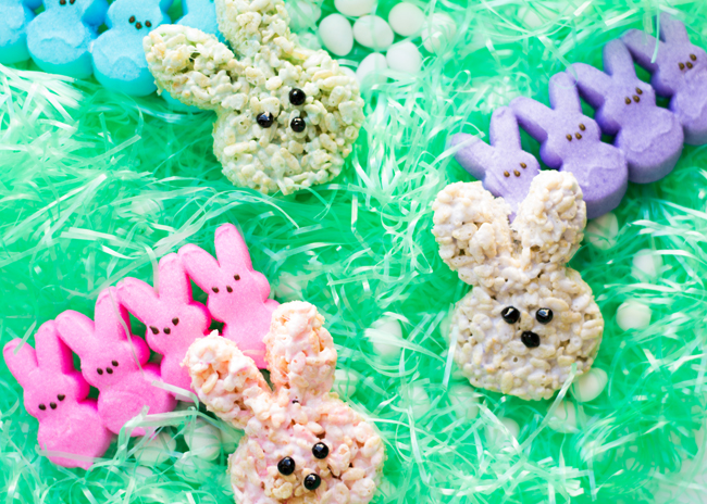 Easter Rice Krispies with Peeps