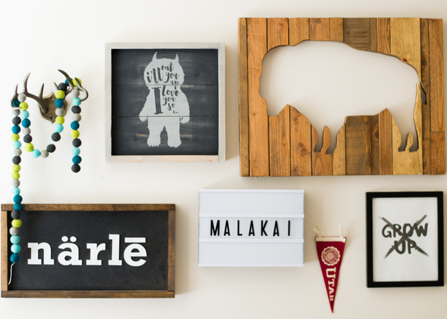 cute boys nursery art