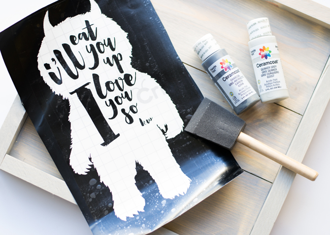 diy farmhouse frame for baby