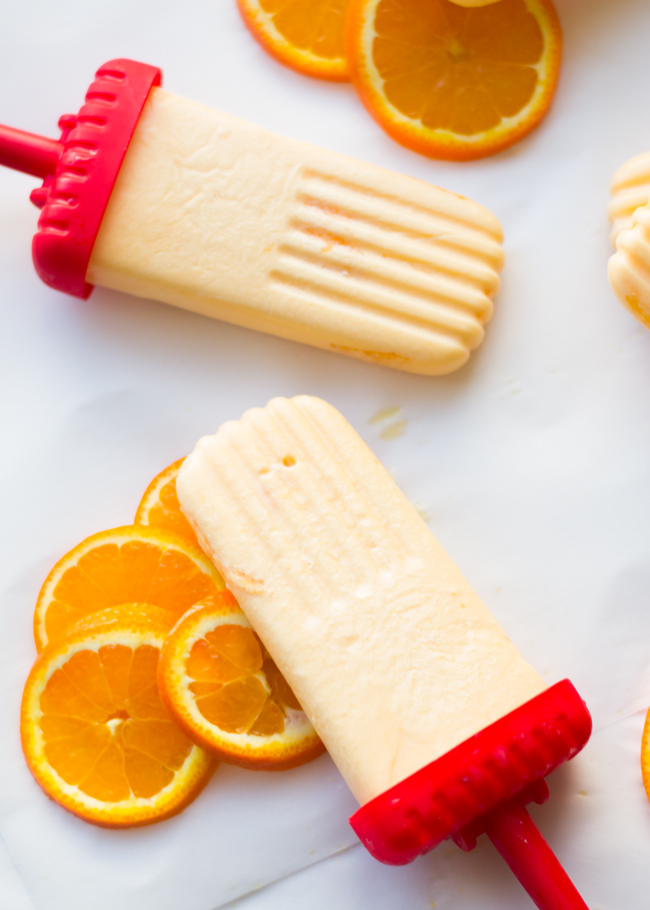Make your very own homemade creamsicles. So delicious and only 4 ingredients!