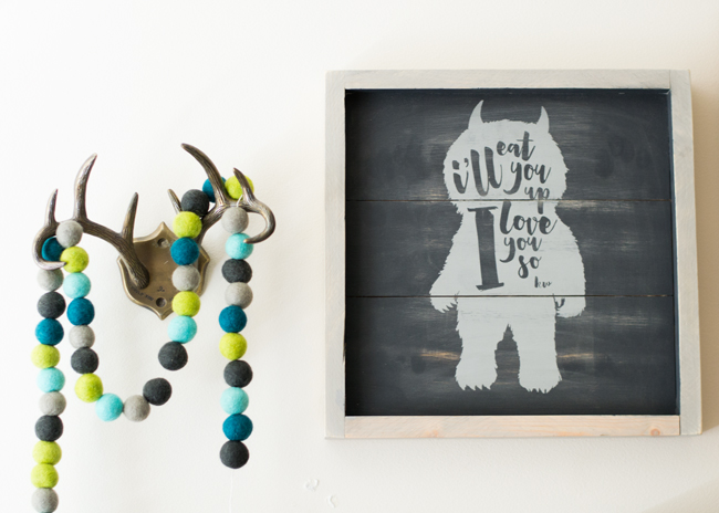 where the wild things are nursery art
