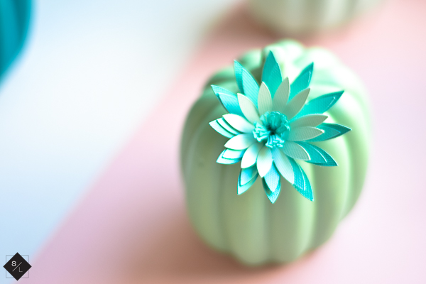 green ceramic pumpkin
