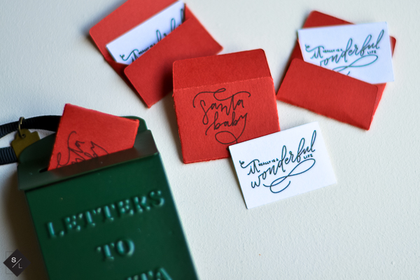 Mini Santa letters to put in your Magnolia ornament. These are the cutest ornaments you've ever seen.