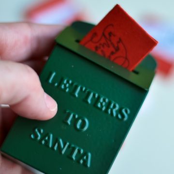 Mini Santa letters to put in your Magnolia ornament. These are the cutest ornaments you've ever seen.