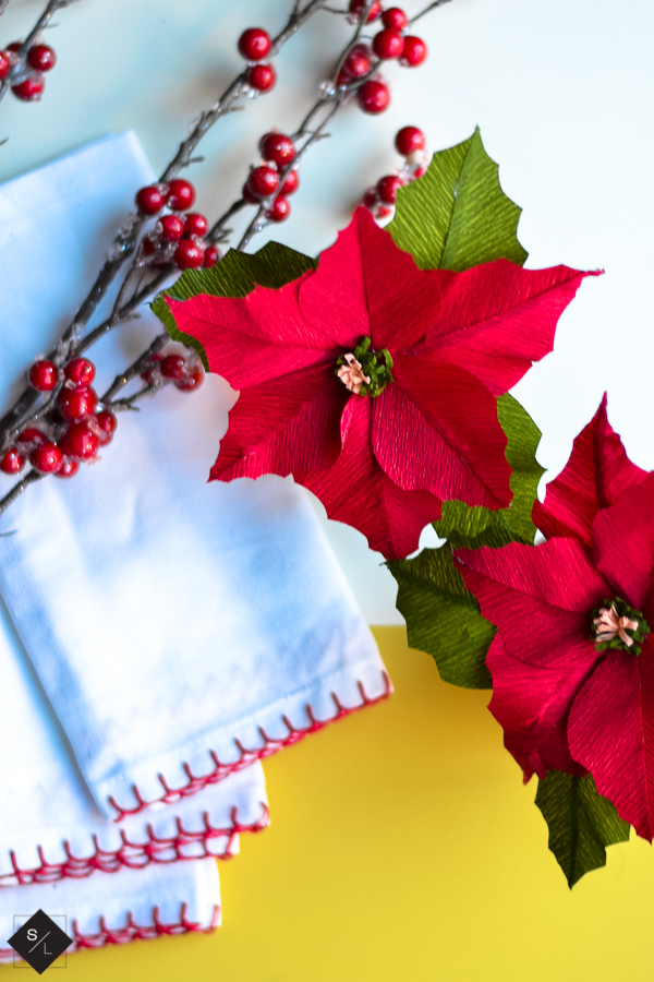 cricut christmas flower