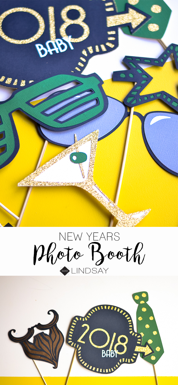New Years Photo Booth DIY with Cricut