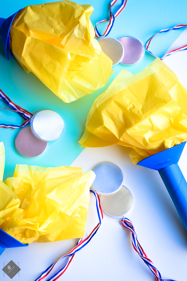 DIY Kids Olympic Torch Craft. Use these craft kits from Oriental Trading and throw the funnest Olympic party of your life!