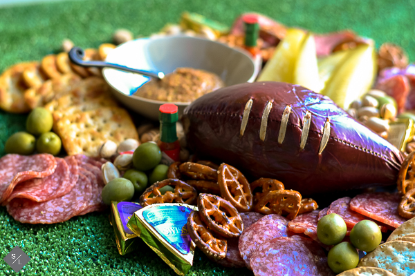 football shaped sausage