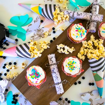 DIY Butterfly Party using scrapbook items from Tuesday Morning. #CricutMade #ad #TuesdayMorning