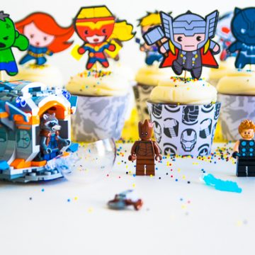 Make these awesome DIY Avengers Cupcake Picks using your Cricut machine. Perfect for an Avengers birthday party or just an Avengers celebrations. #avengers #legos #cricut #cricutmade #birthdayparty