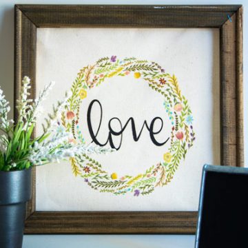 Learn how easy it is to create a reverse canvas with your Cricut Wisteria EasyPress bundle. #ad #CricutMade #Cricut #CricutWisteria