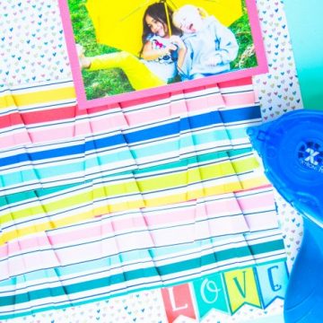 Create stunning scrapbook pages using Photo Play Paper and Xyron adhesive. #scrapbooking #cactuspaper