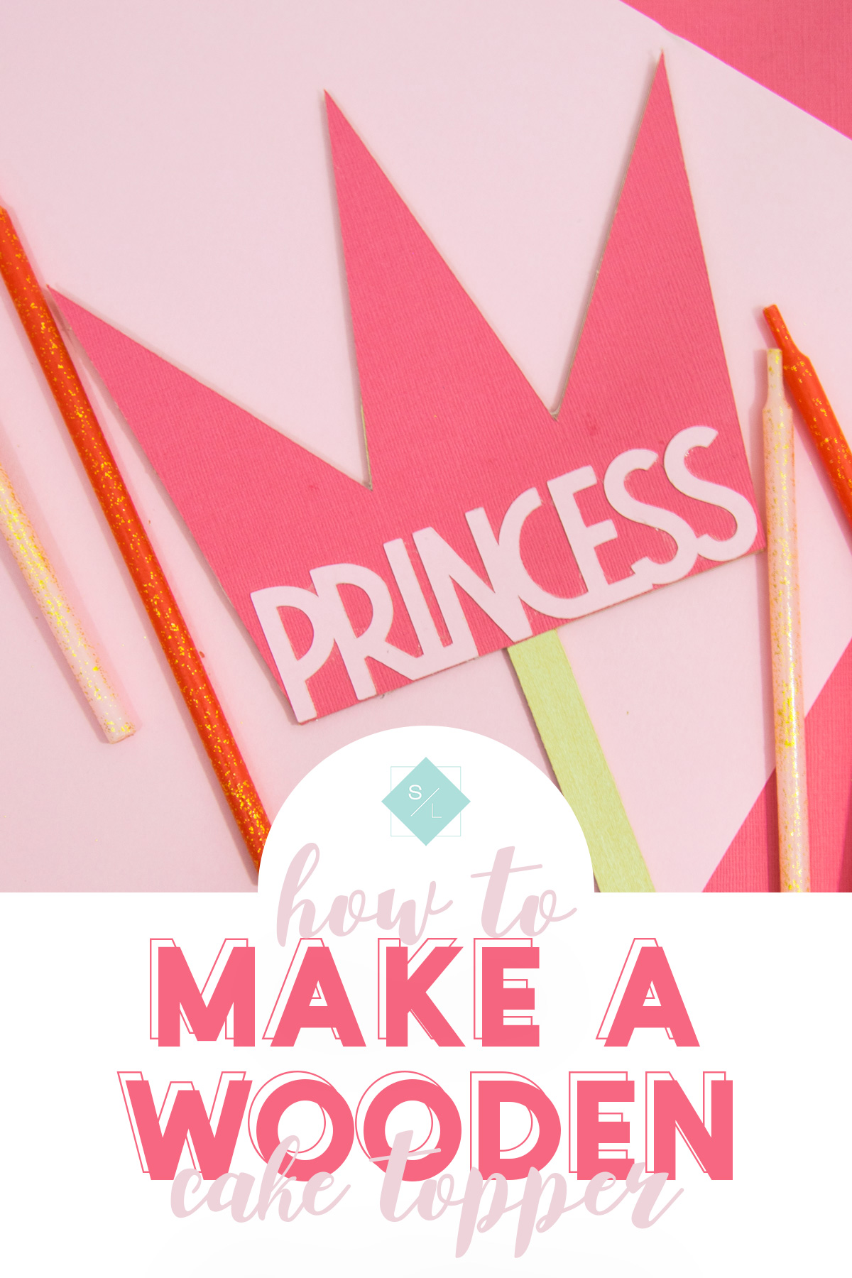 Make your own DIY cake topper by learning how to cut wood with your Cricut. #cricutmaker #cricut #cricutmade