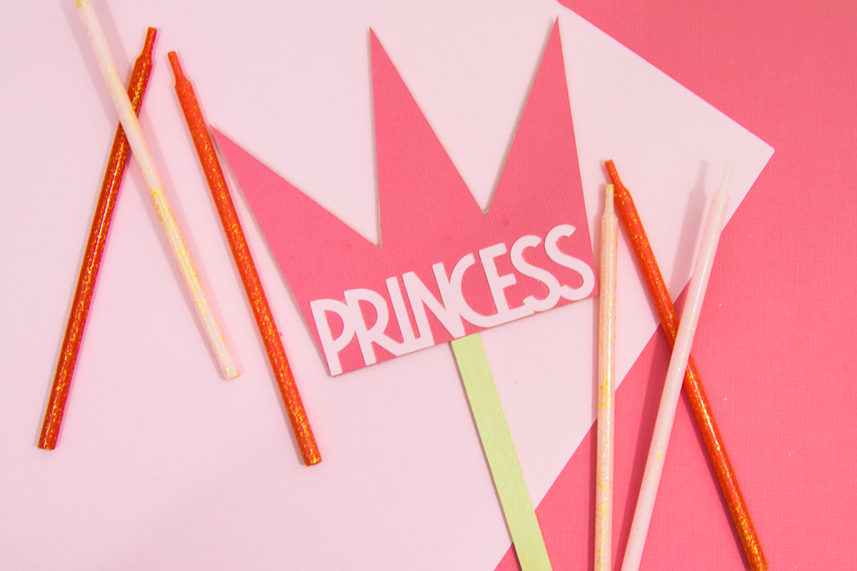 Make your own DIY cake topper by learning how to cut wood with your Cricut. #cricutmaker #cricut #cricutmade