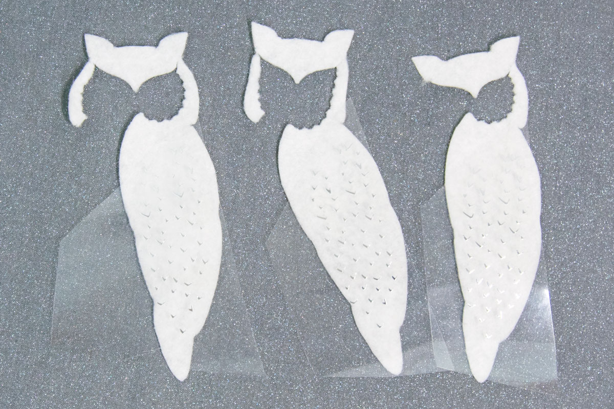 felt owl cutouts