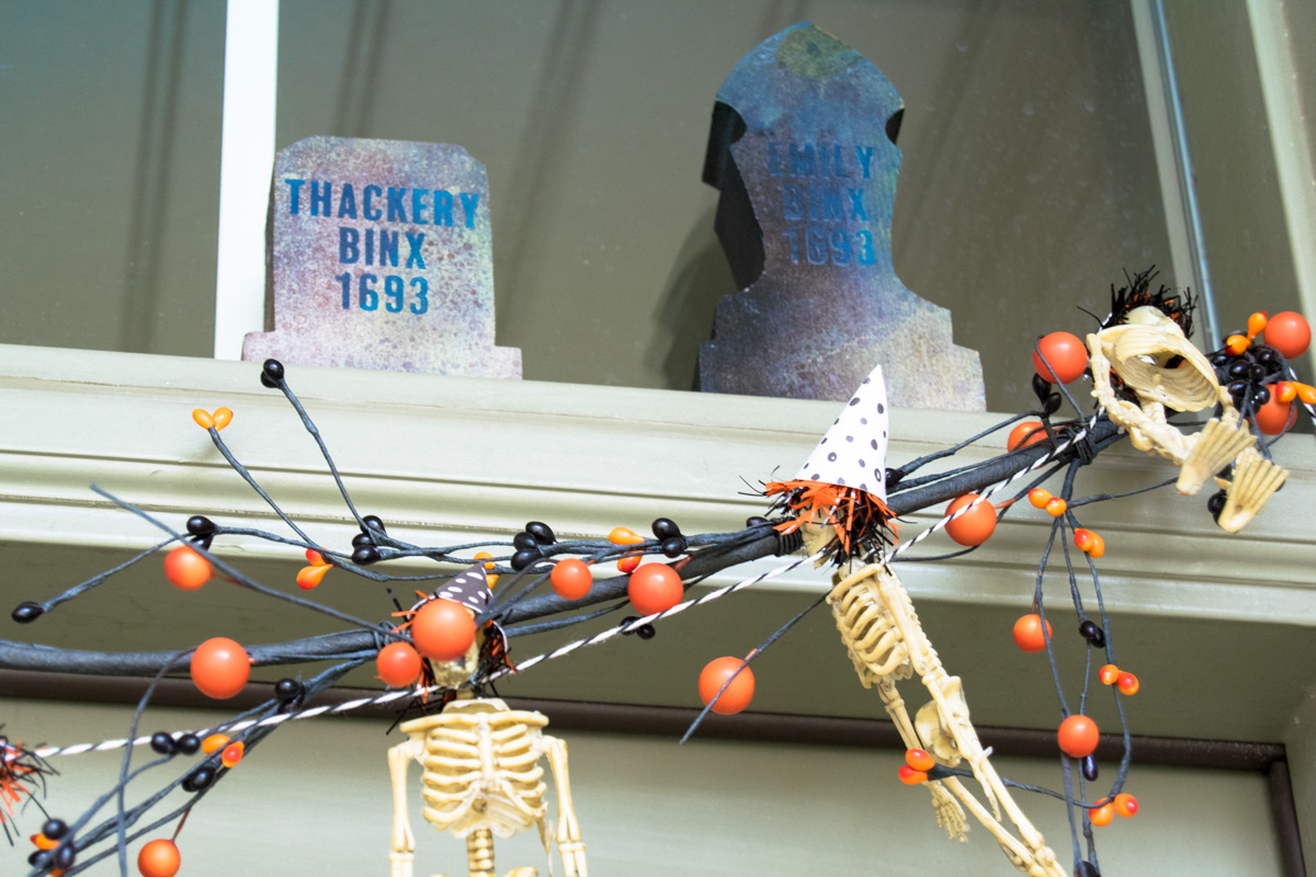 wooden headstone for halloween