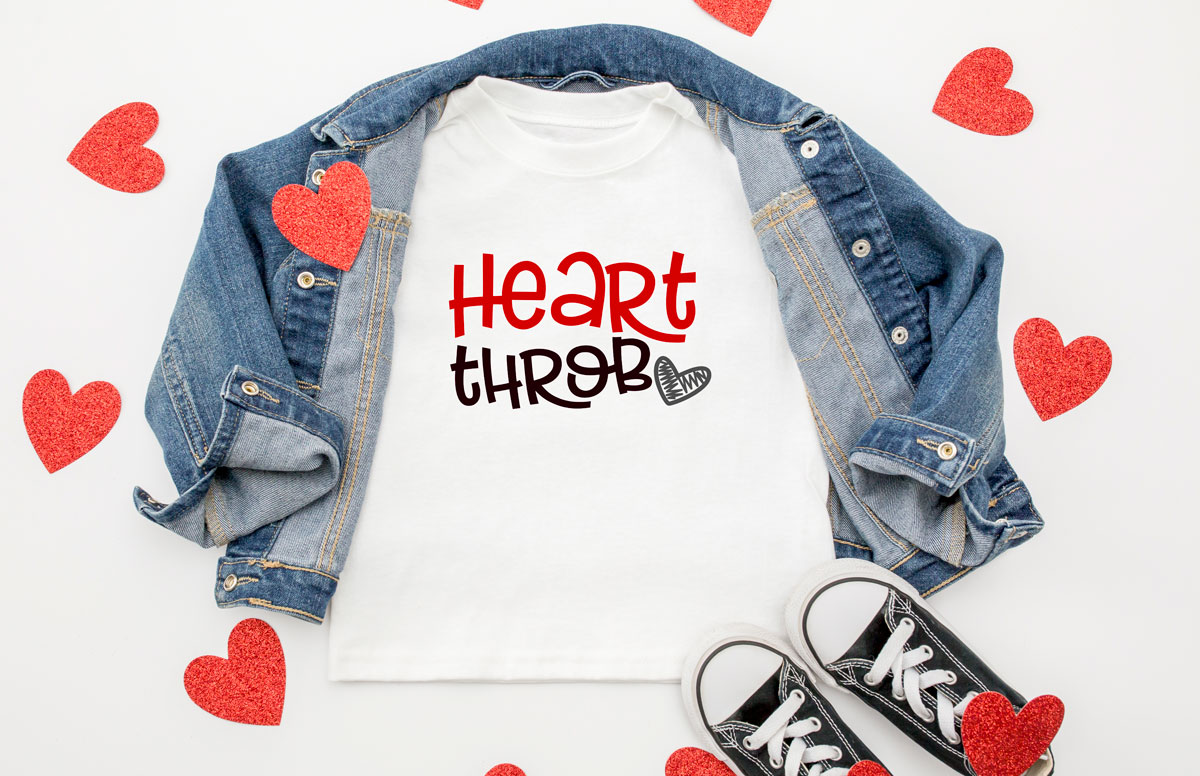 heart throb valentine t-shirt