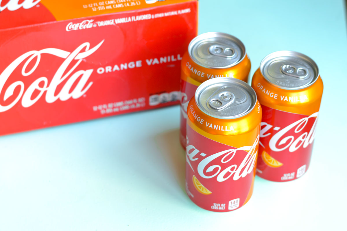 coca-cola orange vanilla soda
