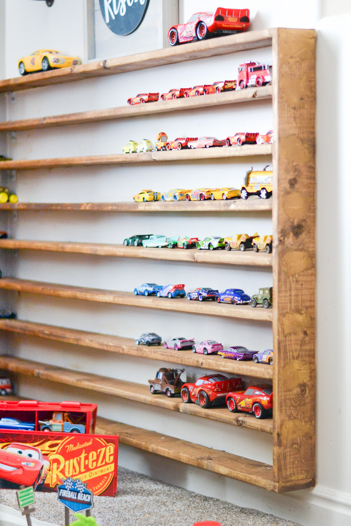 Hot Wheels display