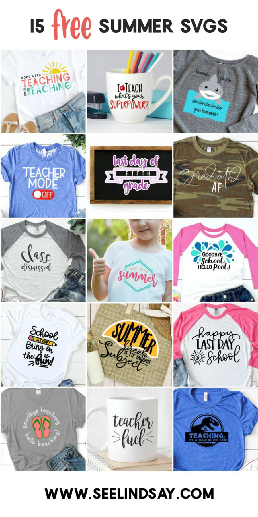 kids summer svg