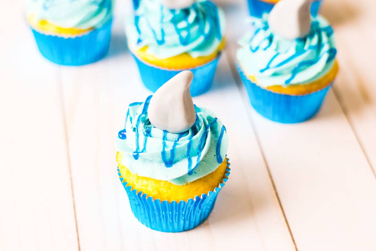 shark cupcake recipe
