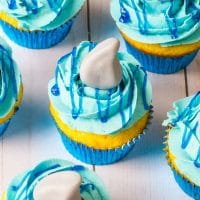 shark week cupcakes