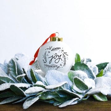 cricut christmas ornament