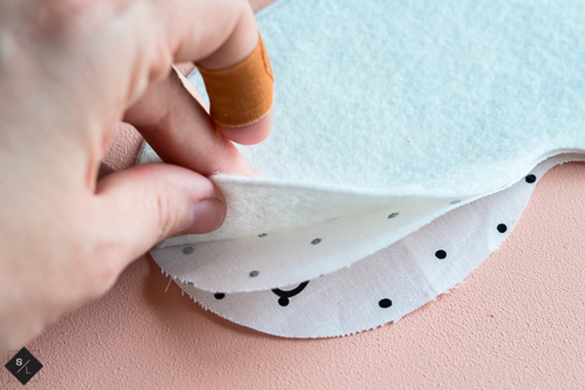 assembling a sleep mask