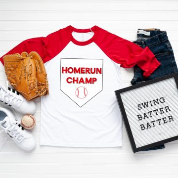 homemade baseball tee
