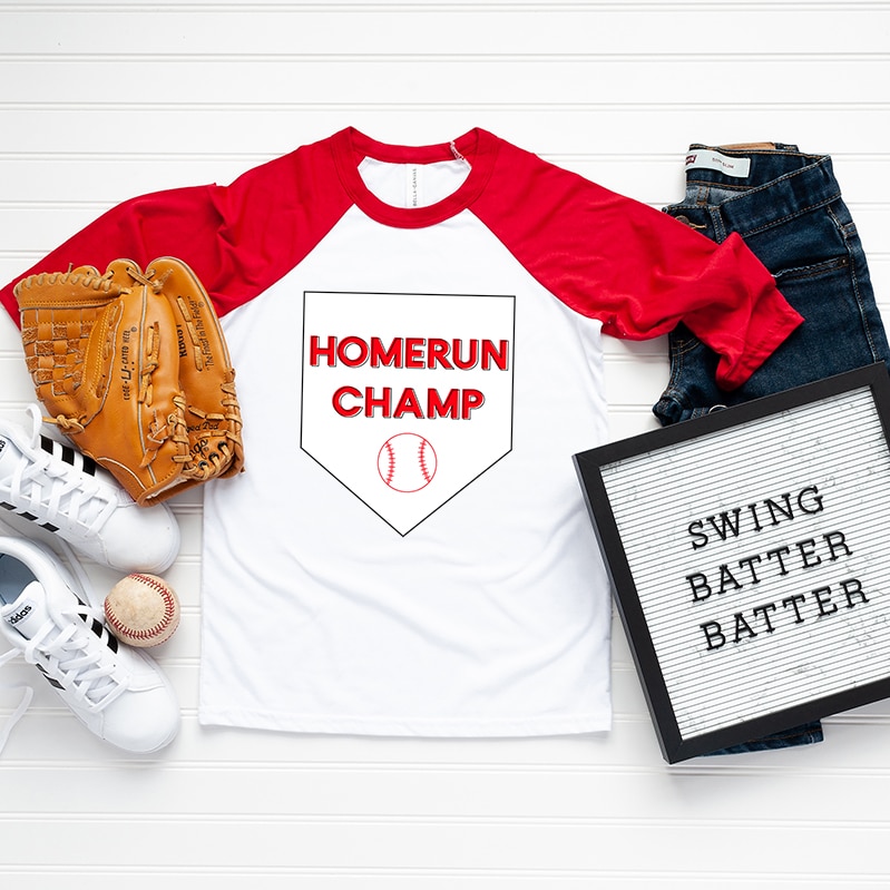 homemade baseball tee