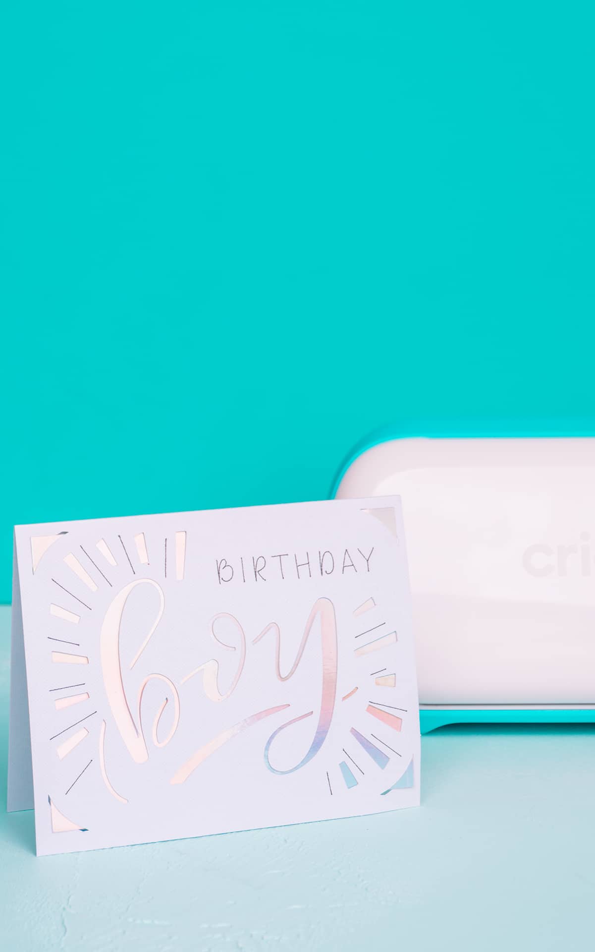 cricut boy birthday card