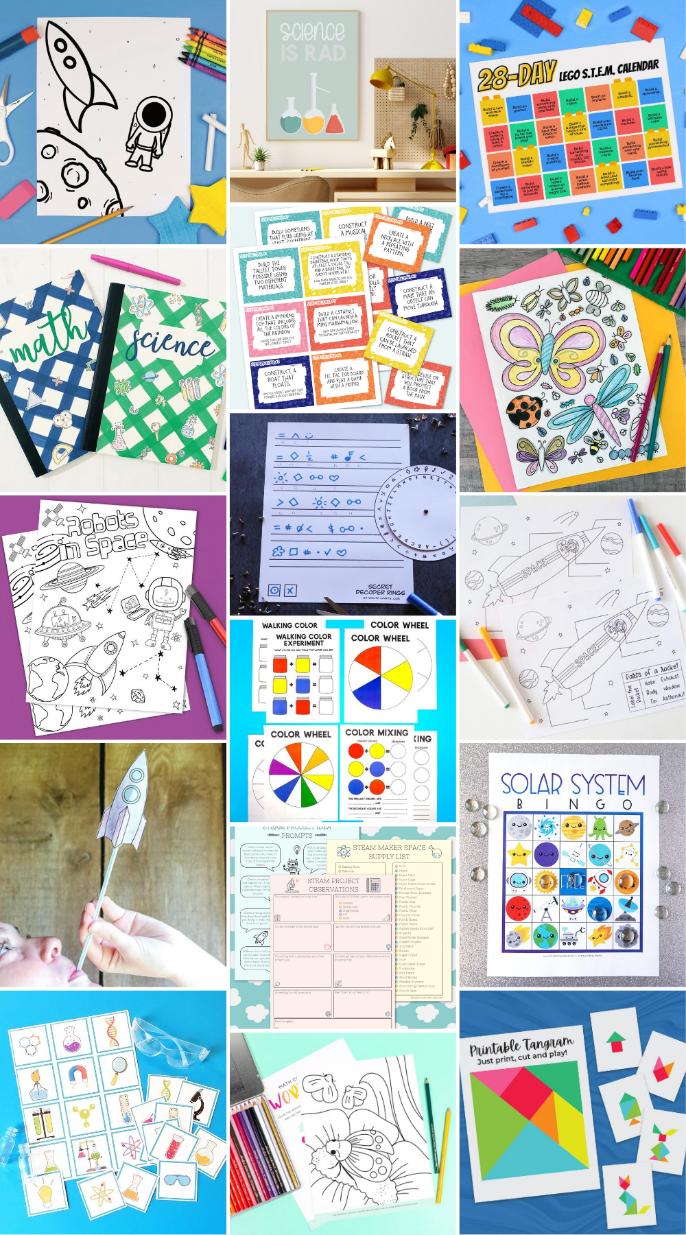 free science and stem printables