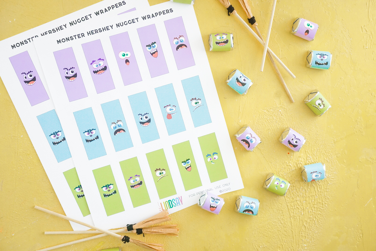 printable candy wrappers for halloween