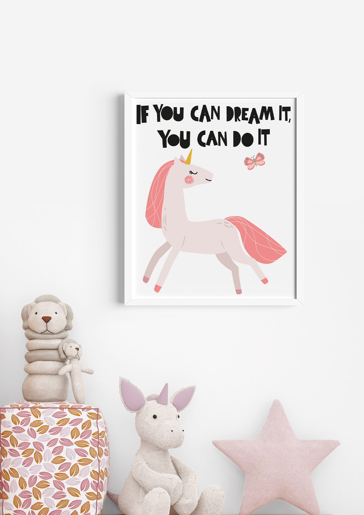 free unicorn wall art