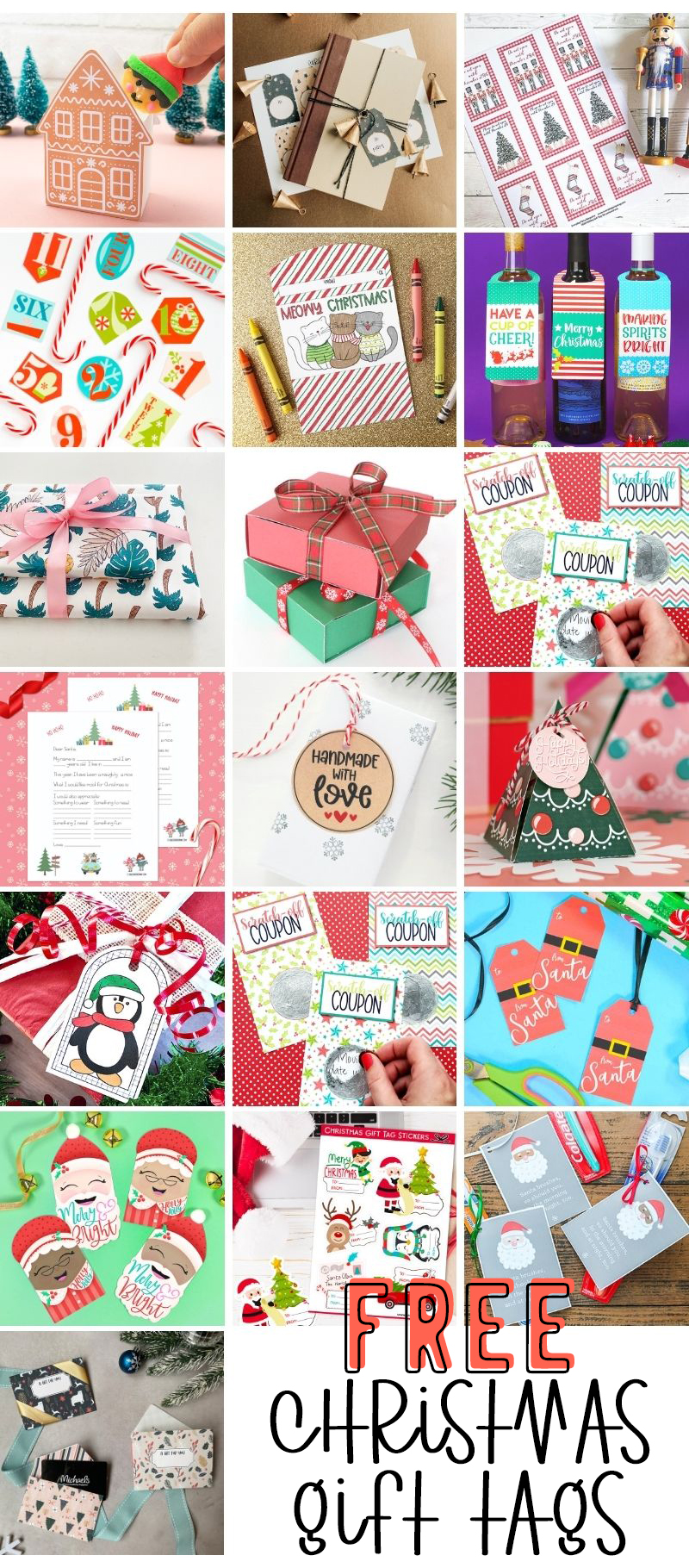free christmas tag printables
