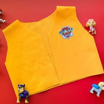 paw patrol felt vest
