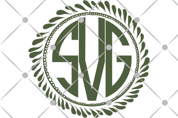 laurel wreath monogram