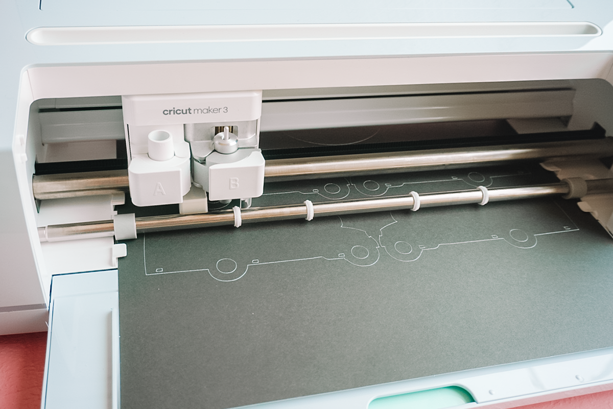 cutting cricut adhesive cardstock