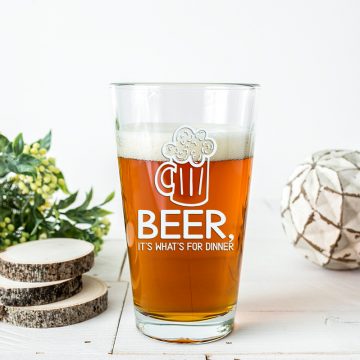 beer, it's what's for dinner on cup